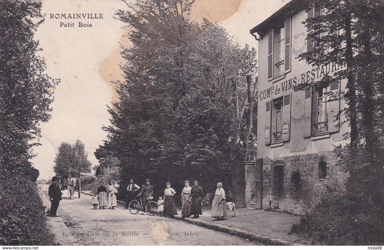 93. ROMAINVILLE . Petit Bois . Animée . Commerce De Vins Restaurant - Romainville