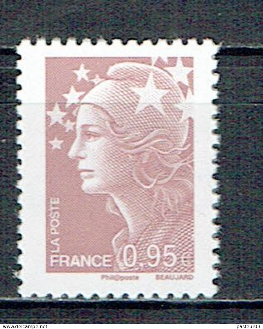 4475 B Mariane De Beaujard 0,95 € Lilas Brun Sans Bande De Phosphore - Unused Stamps