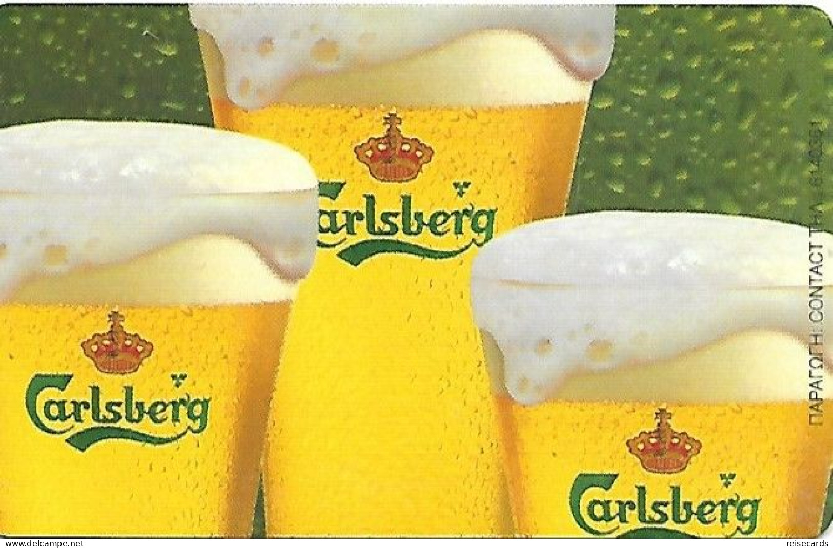 Greece: OTE 08/01 Carlsberg Beer - Grèce