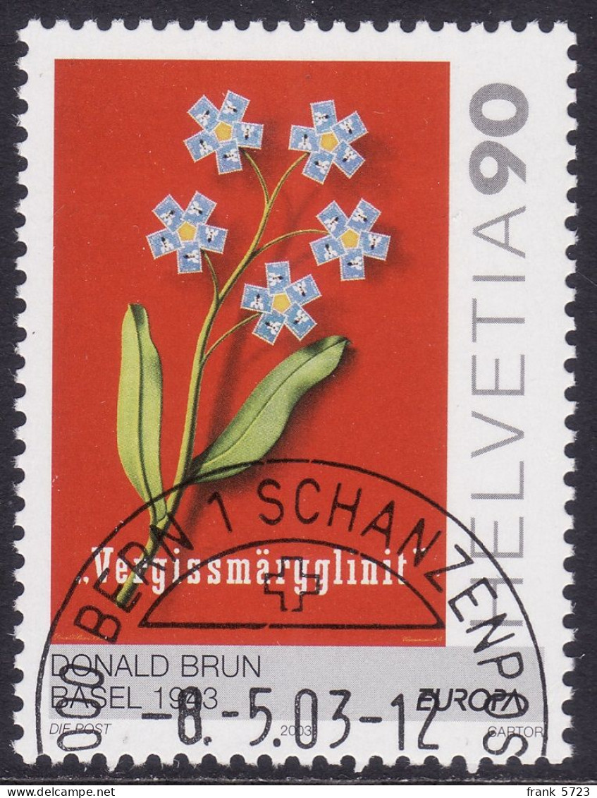 Schweiz: SBK-Nr. 1093 (Europa: Donald Brun 2003) ET-gestempelt - Used Stamps