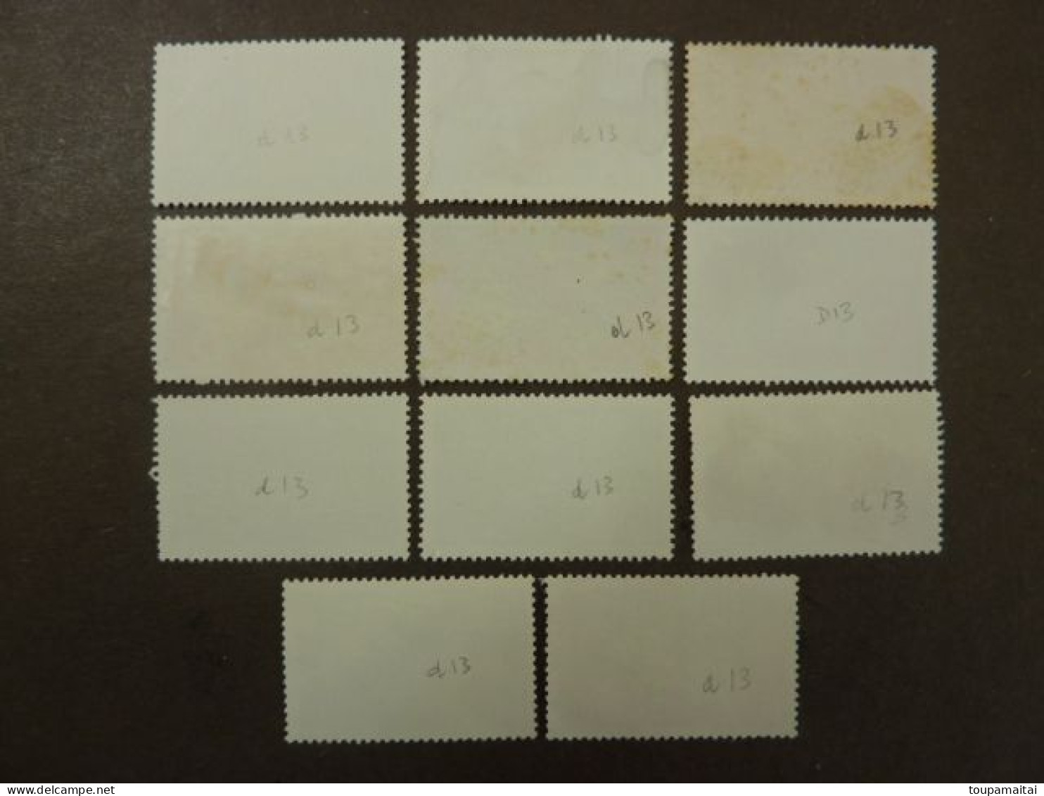 POLYNESIE FRANCAISE, Timbres De Service, Année 1977, YT N° 1B à 14B (dent. 13) Oblitérés, Sans Les 3B Et 6B - Dienstzegels