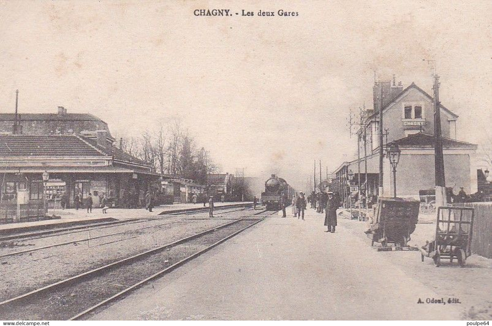 La Gare : Vue Intérieure - Chagny