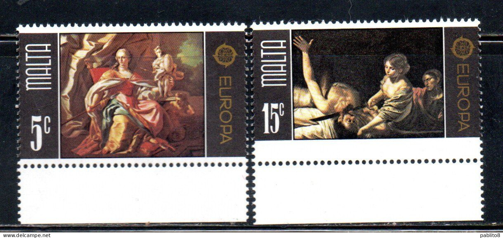 MALTA 1975 EUROPA CEPT PAINTING DIPINTI COMPLETE SET SERIE COMPLETA MNH - Malta