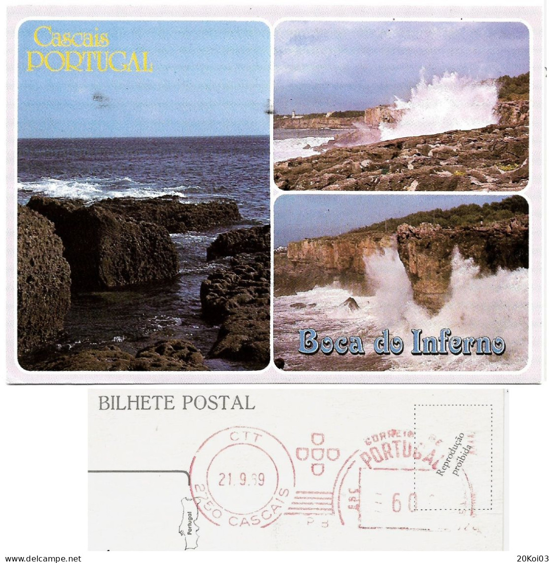 Portugal CASCAIS Boca Do Inferno_Timbres 1989_ (TB) - Lisboa