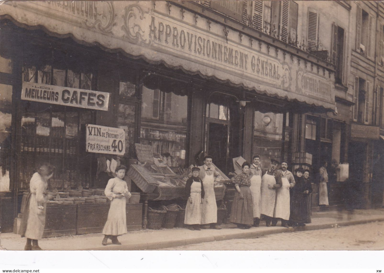 CPA - FRANCE - CARTE-PHOTOS à IDENTIFIER - PEUT-ÊTRE PARIS? - APPROVISONNEMENT GENERAL  - Animation -21-04-24 - Fotos