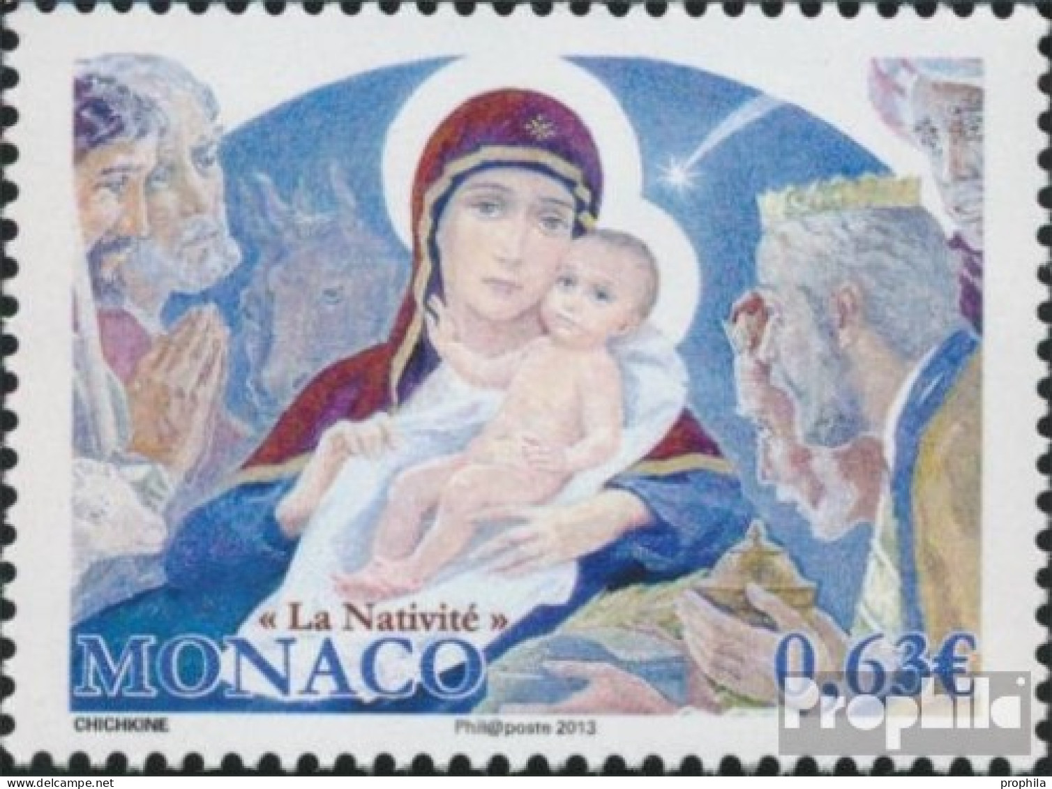 Monaco 3157 (kompl.Ausg.) Postfrisch 2013 Weihnachten - Nuevos