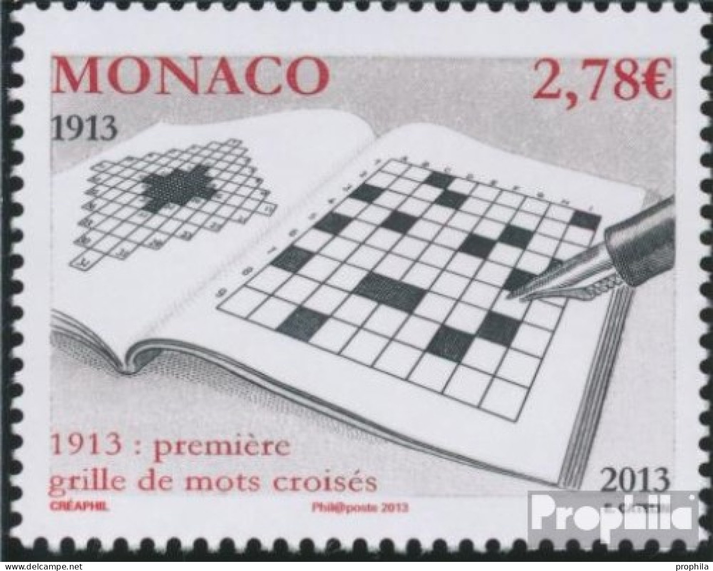 Monaco 3156 (kompl.Ausg.) Postfrisch 2013 Kreuzworträtsel - Nuevos