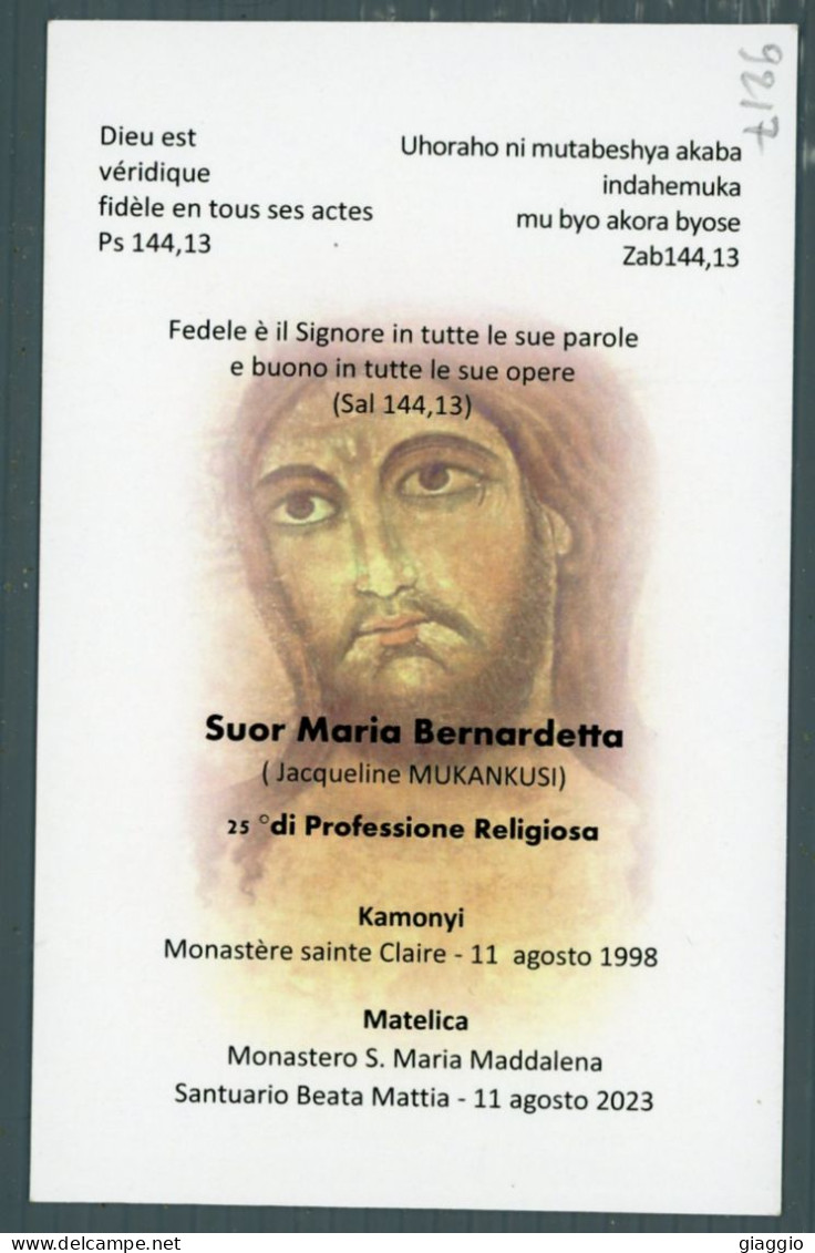 °°° Santino N. 9217 - Professione Religiosa - Cartoncino °°° - Religion & Esotericism