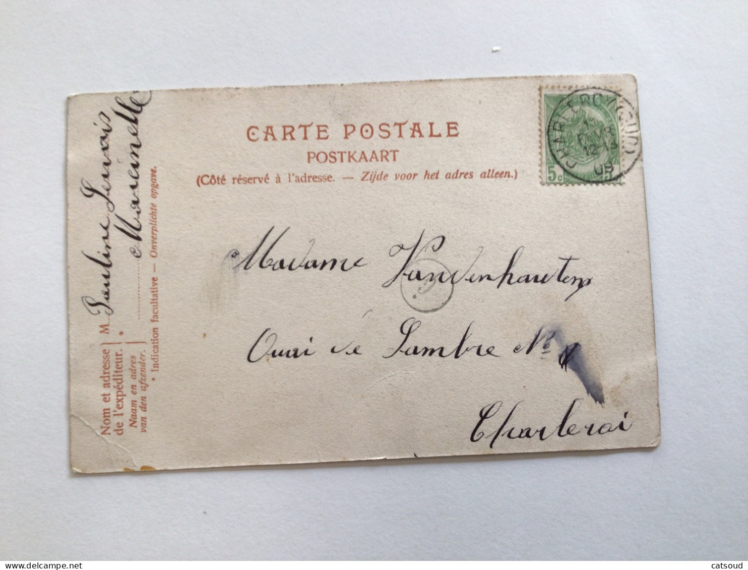 Carte Postale Ancienne (1909) Tournai L’Hôpital - Doornik