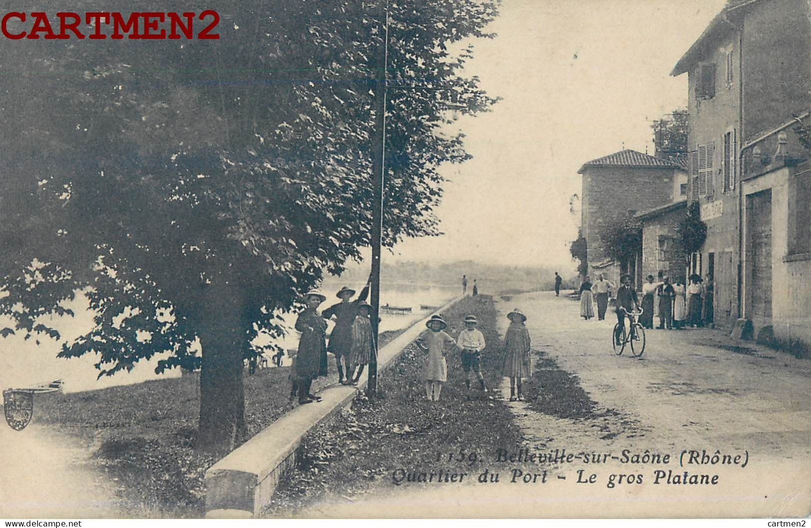 BELLEVILLE-SUR-SAONE QUARTIER DU PORT LE GROS PLATANE - Belleville Sur Saone