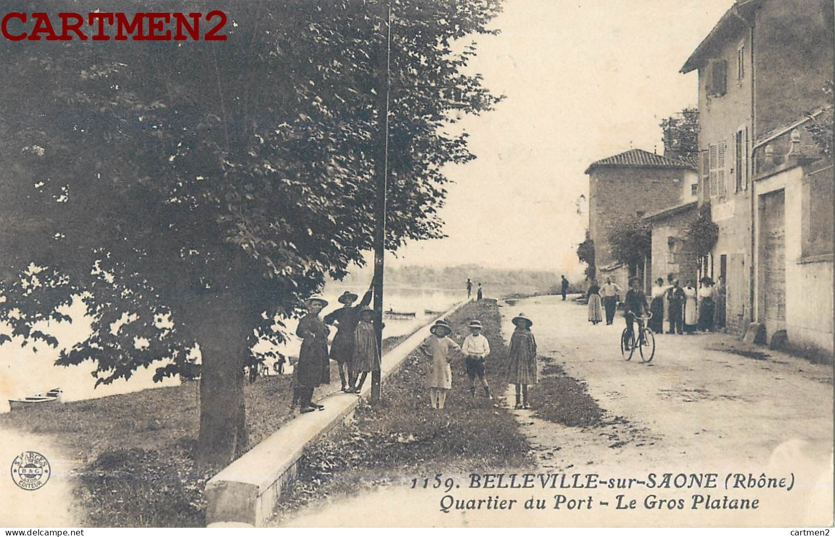 BELLEVILLE-SUR-SAONE QUARTIER DU PORT LE GROS PLATANE - Belleville Sur Saone