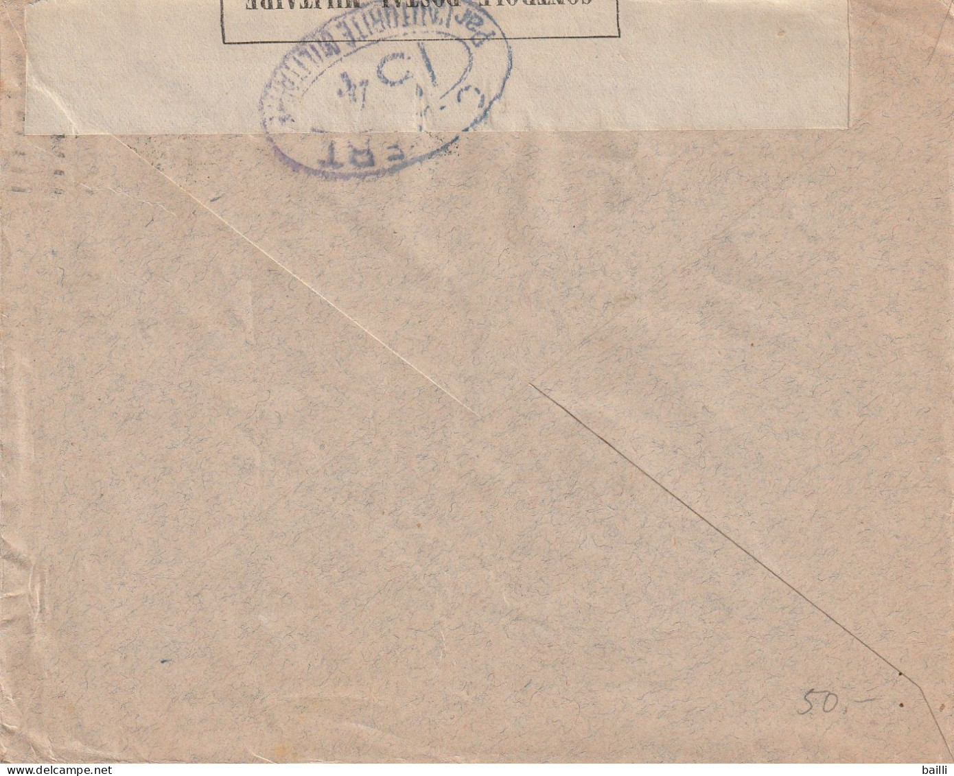 Suisse Lettre En Franchise Censurée Bern Pour Paris 1916 - Postmark Collection