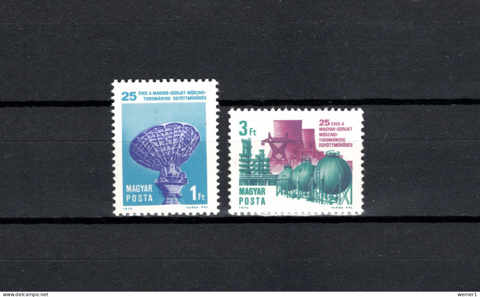 Hungary 1974 Space, Technical Cooperation Set Of 2 MNH - Europe