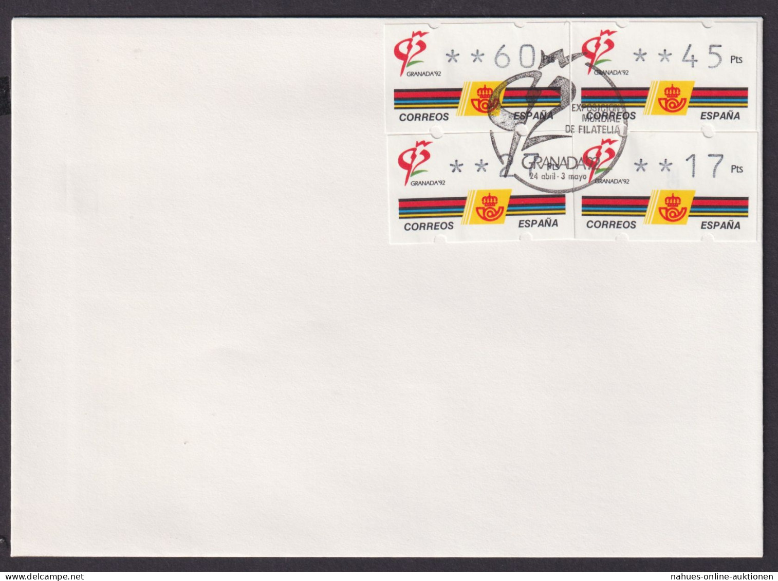 Spanien Expo 1992 3 FDC Sevilla Barcelona Granada - Briefe U. Dokumente