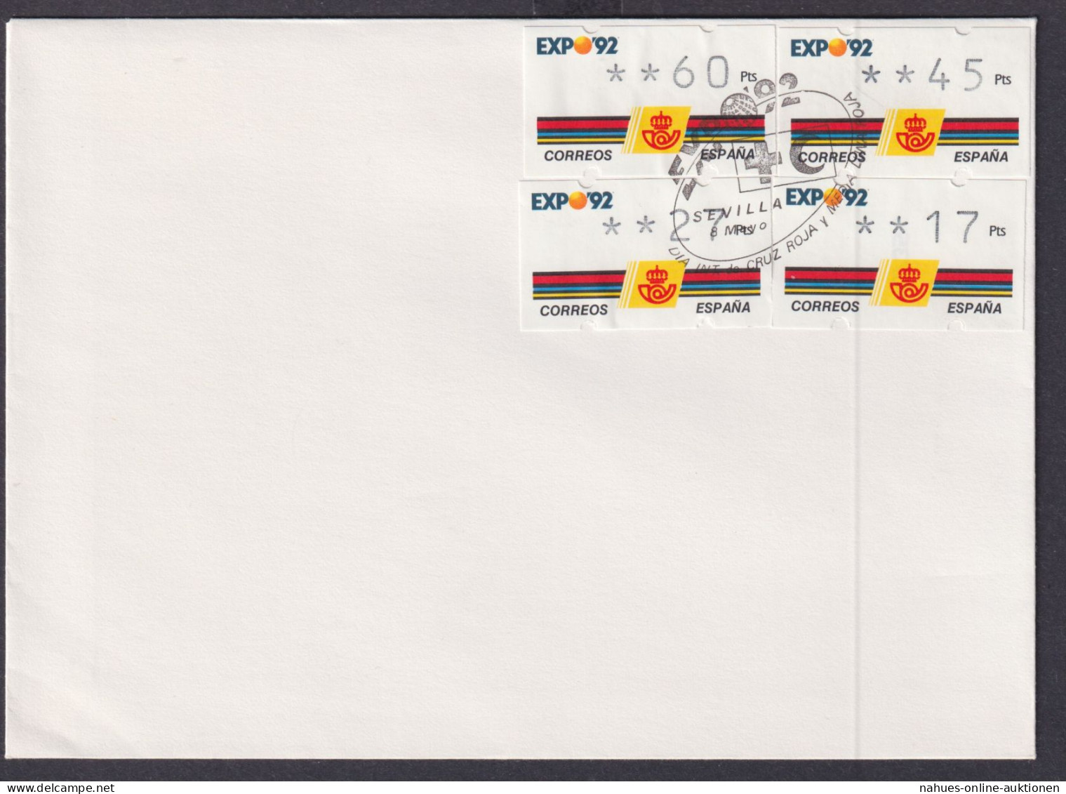 Spanien Expo 1992 3 FDC Sevilla Barcelona Granada - Lettres & Documents