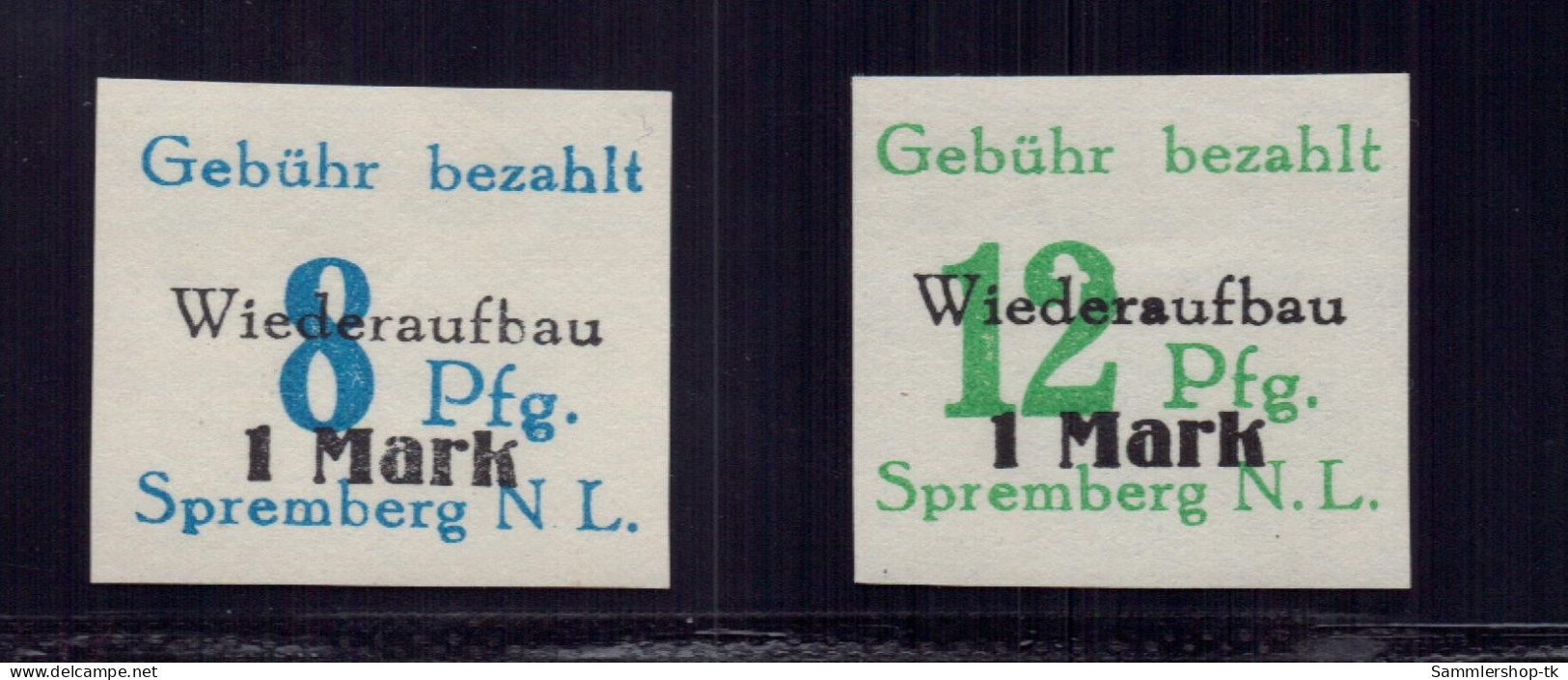 Lokalausgaben Spremberg Michel Nr 21 B+ 22 B, Postfrisch - Otros & Sin Clasificación