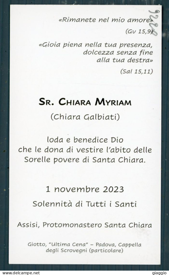 °°° Santino N. 9220 - Sr. Chiara - Cartoncino °°° - Religion & Esotérisme