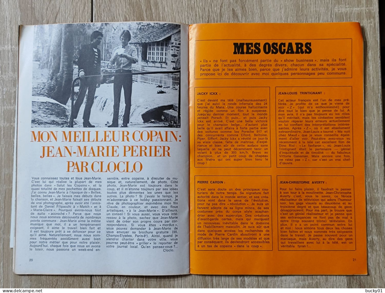 TRES RARE - FLECHE N°3 - LE JOURNAL DE CLAUDE FRANCOIS - 1969 - Musique