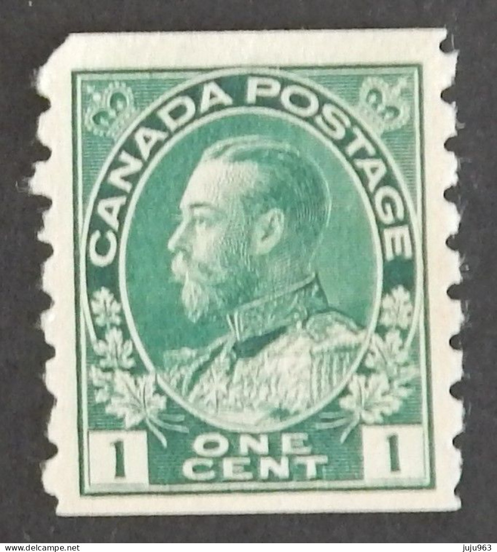 CANADA YT 93aB NEUF GOMME MAT "GEORGE V" ANNÉES 1911/1916 AVEC UN CLAIR - Unused Stamps