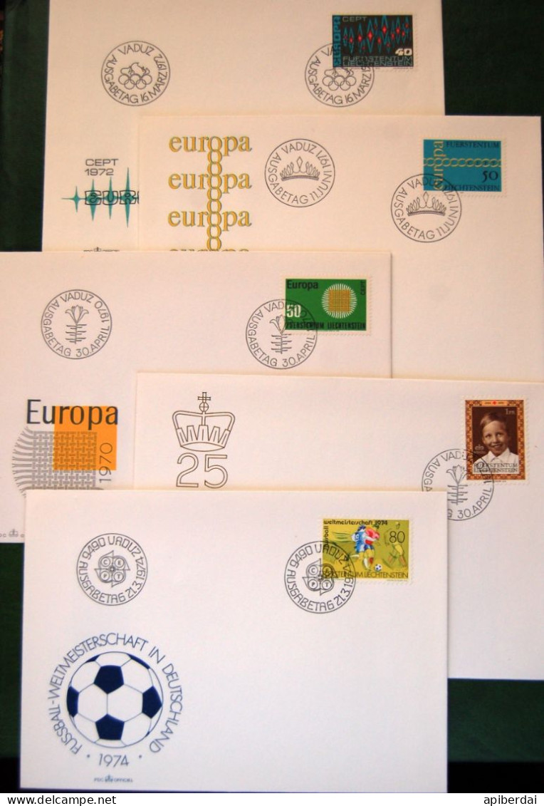 Liechtenstein - 11 FDC - Lots & Kiloware (mixtures) - Max. 999 Stamps