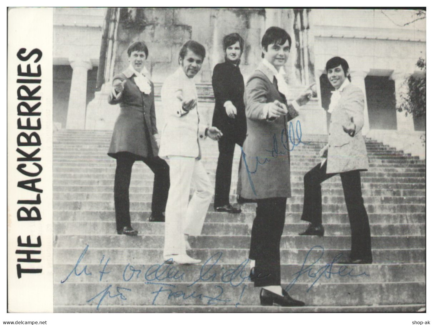 Y28900/ The Blackberries Beat- Popgruppe  Autogramm Autogrammkarte 60er - Autographs