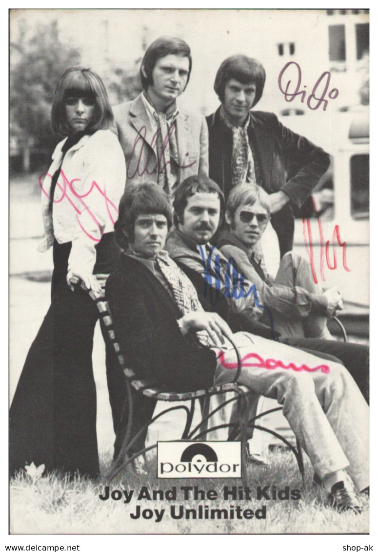 Y28903/ Joy Flemng And The Hit Kids Beat- Popgruppe Autogramm Autogrammkarte  - Autographs