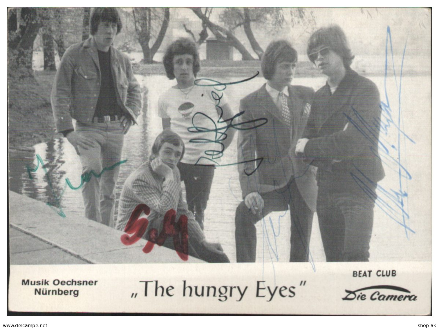 V6152/ The Hungry Eyes   Beat- Popgruppe Autogramm Autogrammkarte 60er - Autógrafos