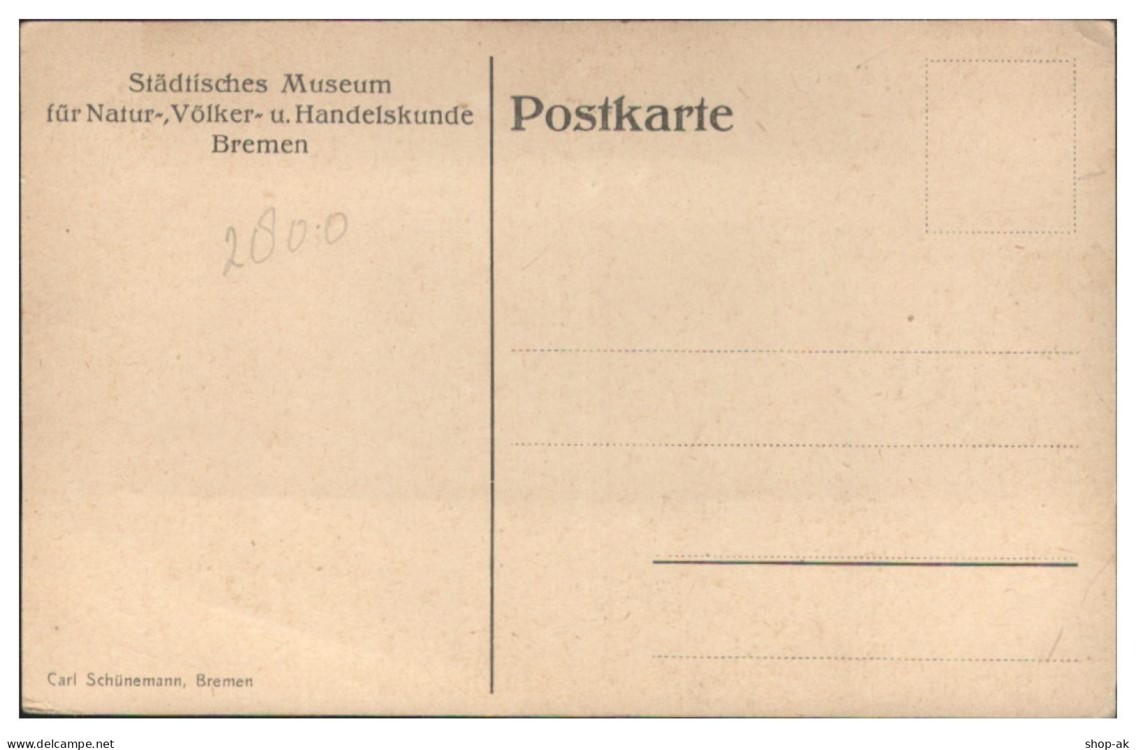 Y28434/ Städt. Museum Völkerkunde, Bremen AK  Dukduk-Tänzer Deutsch Neu-Guinea  - Andere & Zonder Classificatie