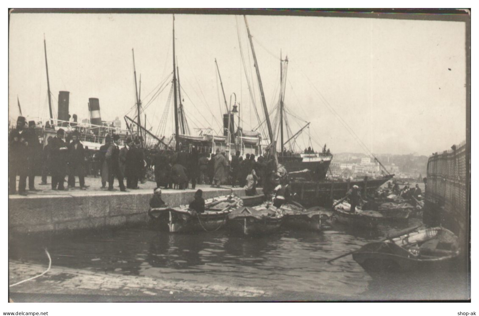 S4667/ Konstantinopel Istanbul Hafen Foto AK Türkei Ca.1910-20 - Turquie