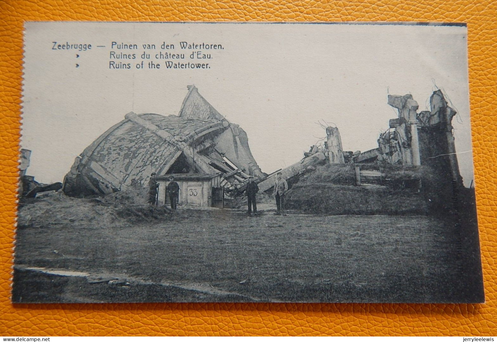 ZEEBRUGGE  -  Puinen Van Den Watertoren - Ruines Du Château D'Eau  -  1919 - Zeebrugge