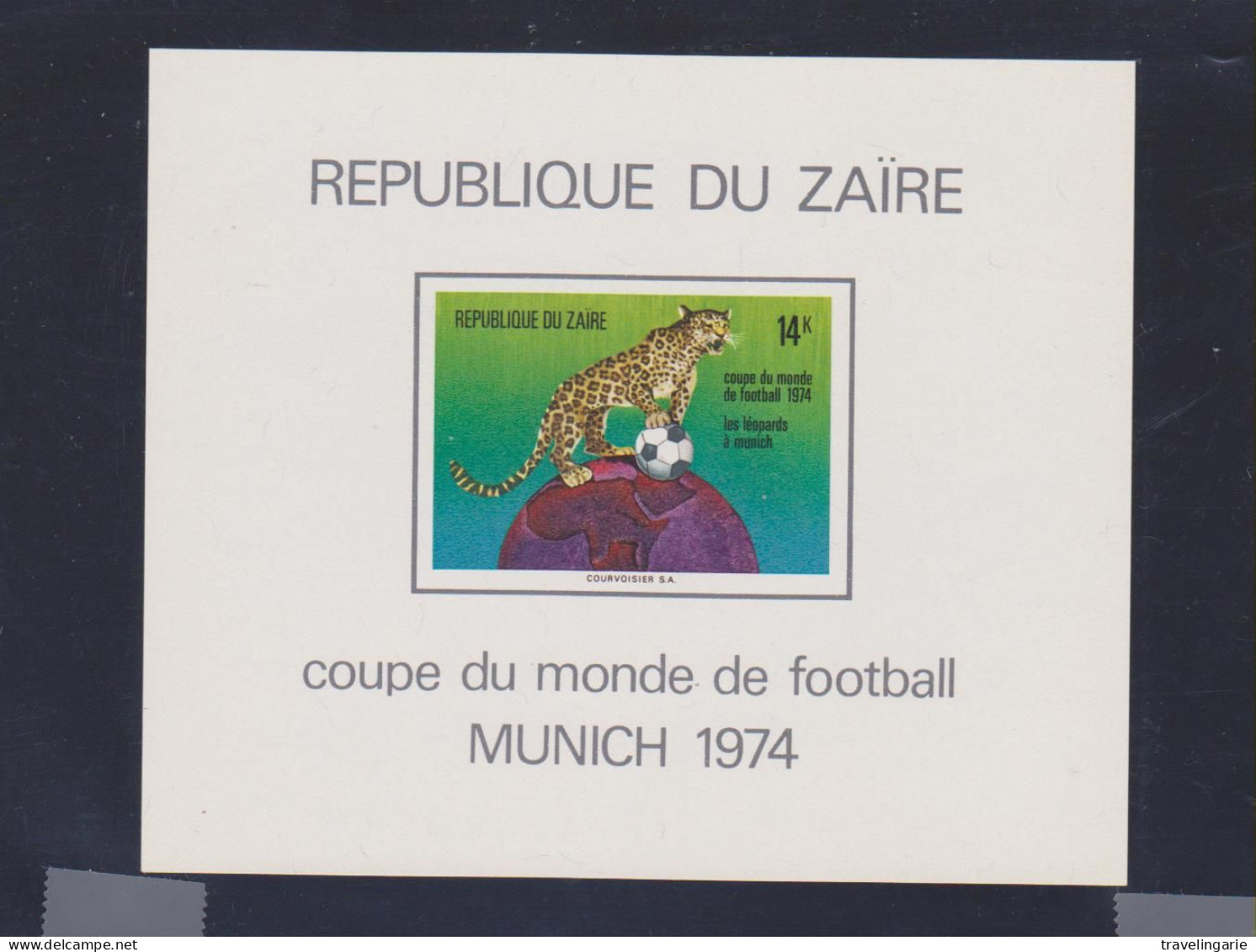 Zaire 1974 World Championship Football Münich LEOPARD MNH ** - Sonstige & Ohne Zuordnung