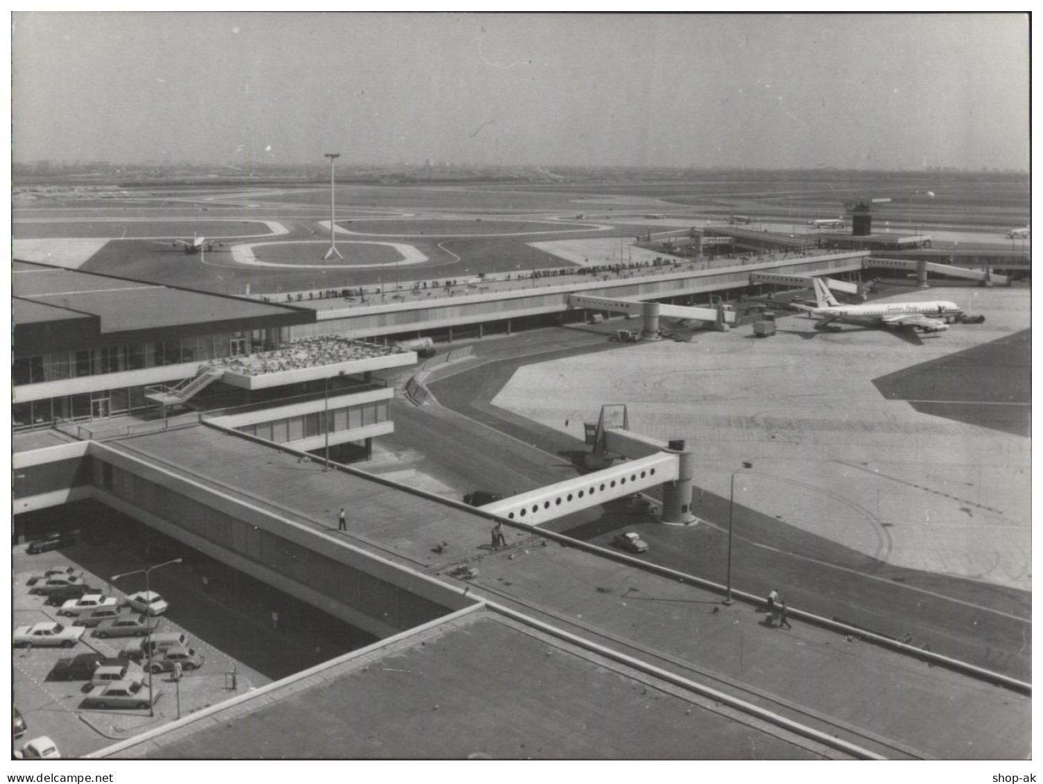 C5539/ Flughafen Amsterdam Schipohl  Foto 21 X 16 Cm Flugzeuge 70er Jahre - Other & Unclassified