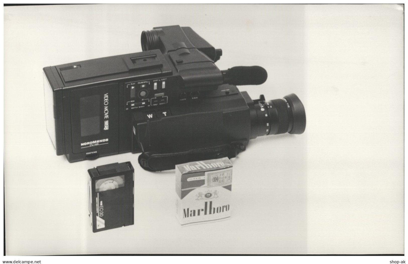 C5526/ Pressefoto Nordmende Video Movie Kamera VHS 1984 24,5 X 16,5 Cm Malboro - Pubblicitari