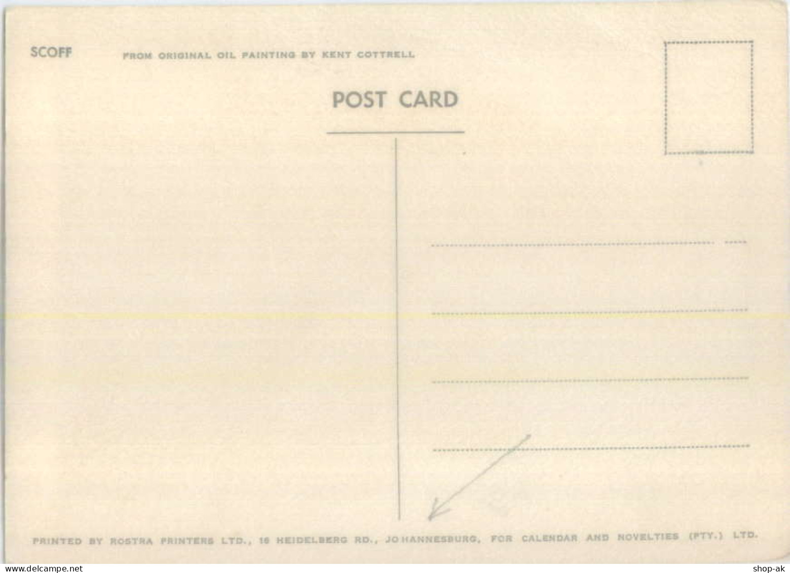 Y9100/ Südafrika AK Von Kent Cottrell - Scoff - Ohne Zuordnung