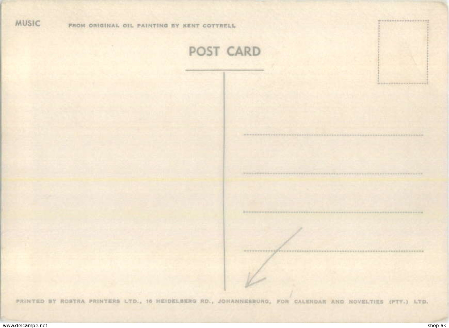 Y9099/ Südafrika AK Von Kent Cottrell - Music  - Ohne Zuordnung