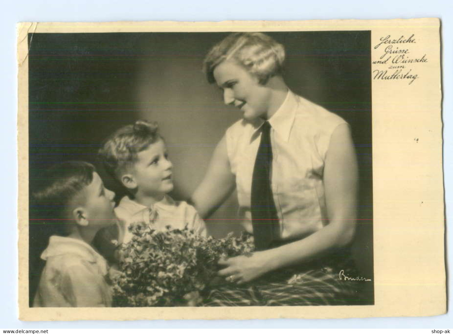Y8961/ Muttertag  Mutter Und Kinder  Foto Binder "Meisteraufnahmen" Foto AK 1935 - Día De La Madre