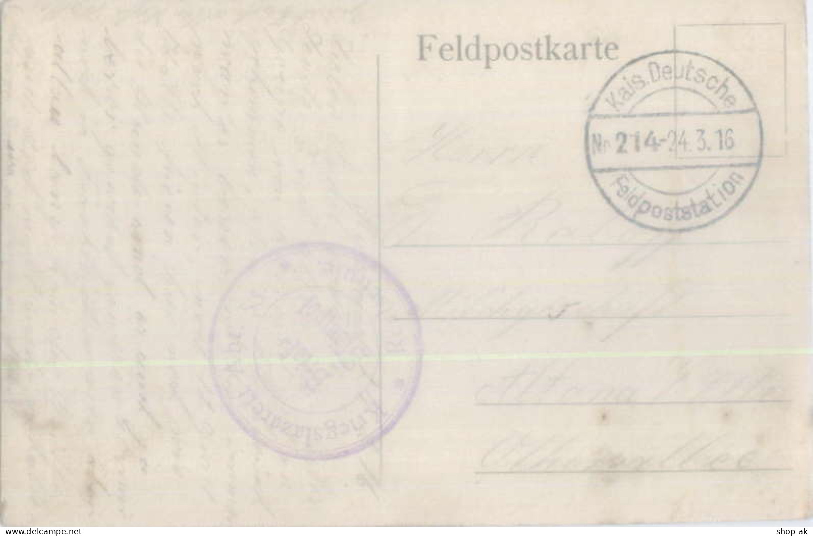 U727/ Mitau Deutsches Soldatenheim AK 1. Weltkrieg AK 1916 - Lettonie