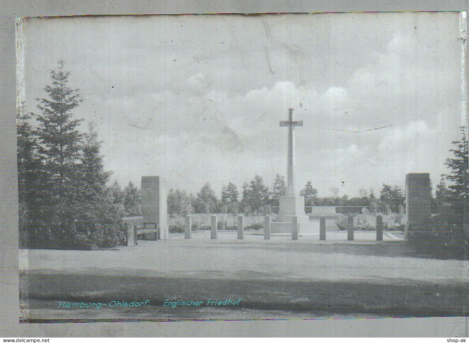 Neg1832/ Hamburg Ohlsdorf Englischer Friedhof Original-Negativ  1950/60 - Noord