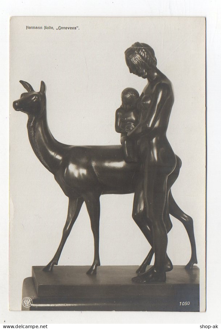 U641/ Skulptur NPG Foto AK Hermann Nolte "Geneveva"  - Sculpturen