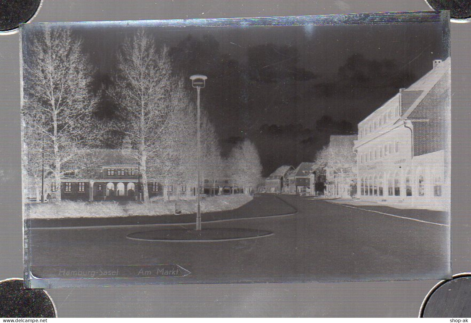 Neg0907/ Hamburg Sasel Am Markt Original Negativ 1940/50 - Wandsbek