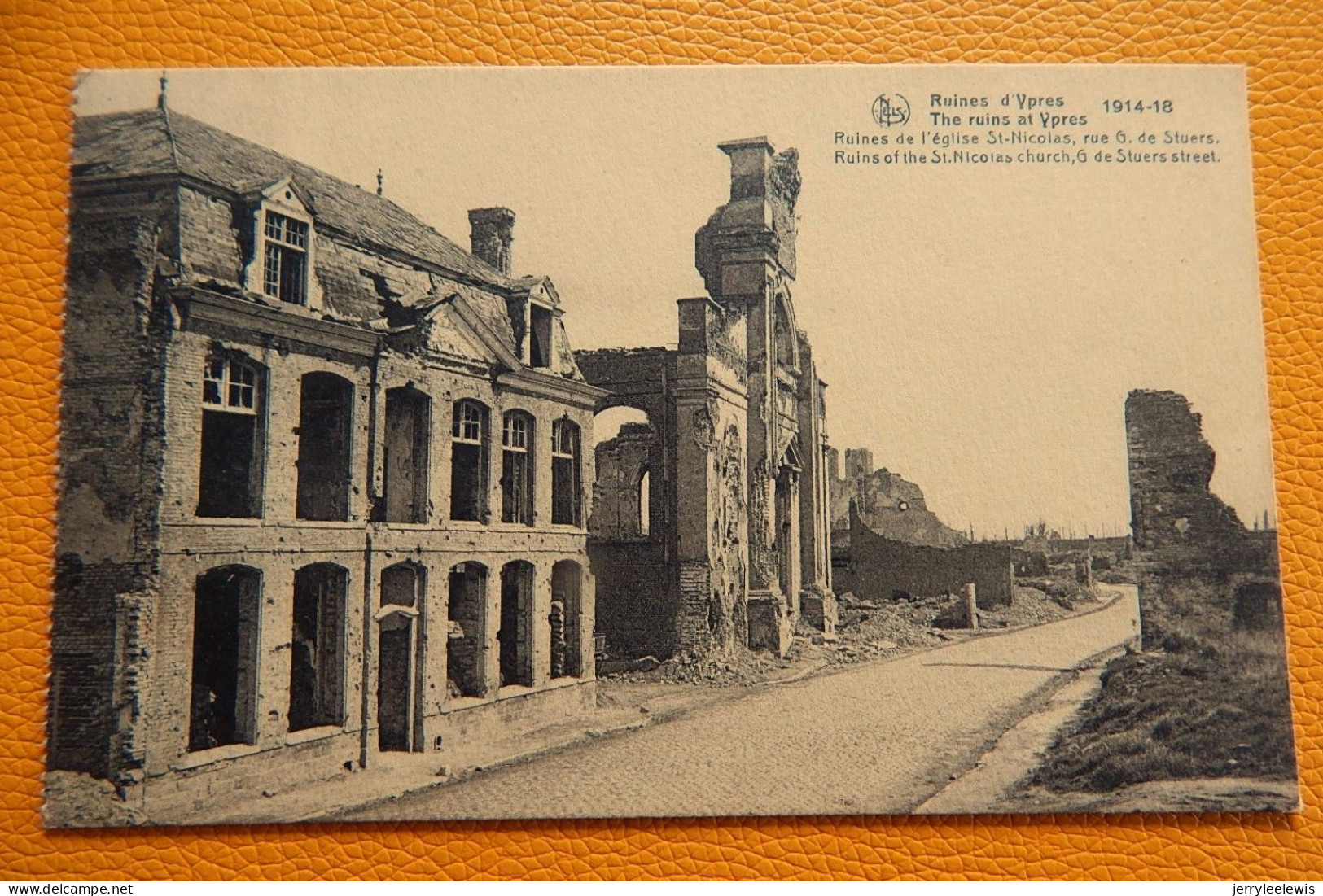 IEPER  - Puinen Van De Kerk St Niklaas  - Ruines De L'Eglise St Nicolas - Ieper