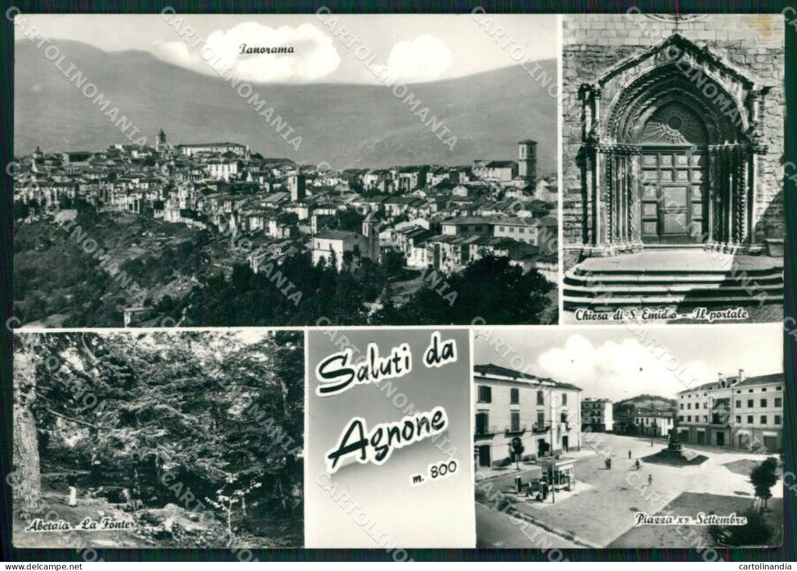 Isernia Agnone Saluti Da Foto FG Cartolina ZKM7534 - Isernia