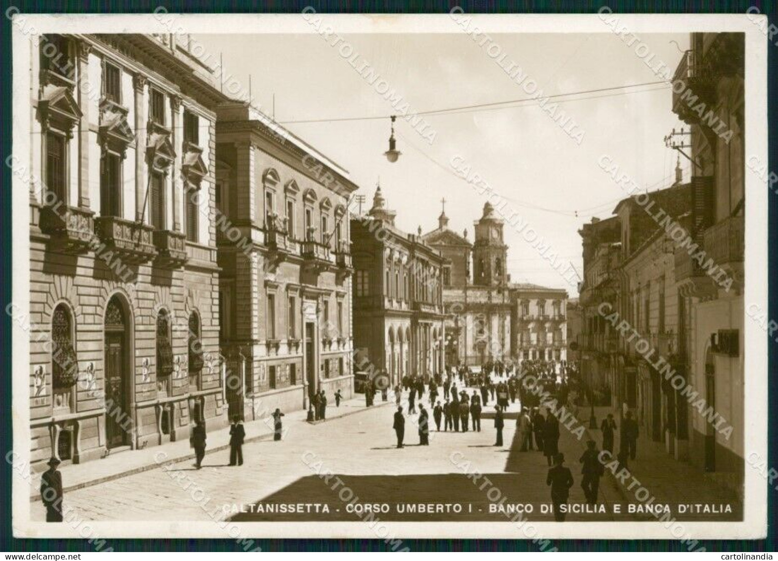 Caltanissetta Città Banca Foto FG Cartolina ZKM7648 - Caltanissetta