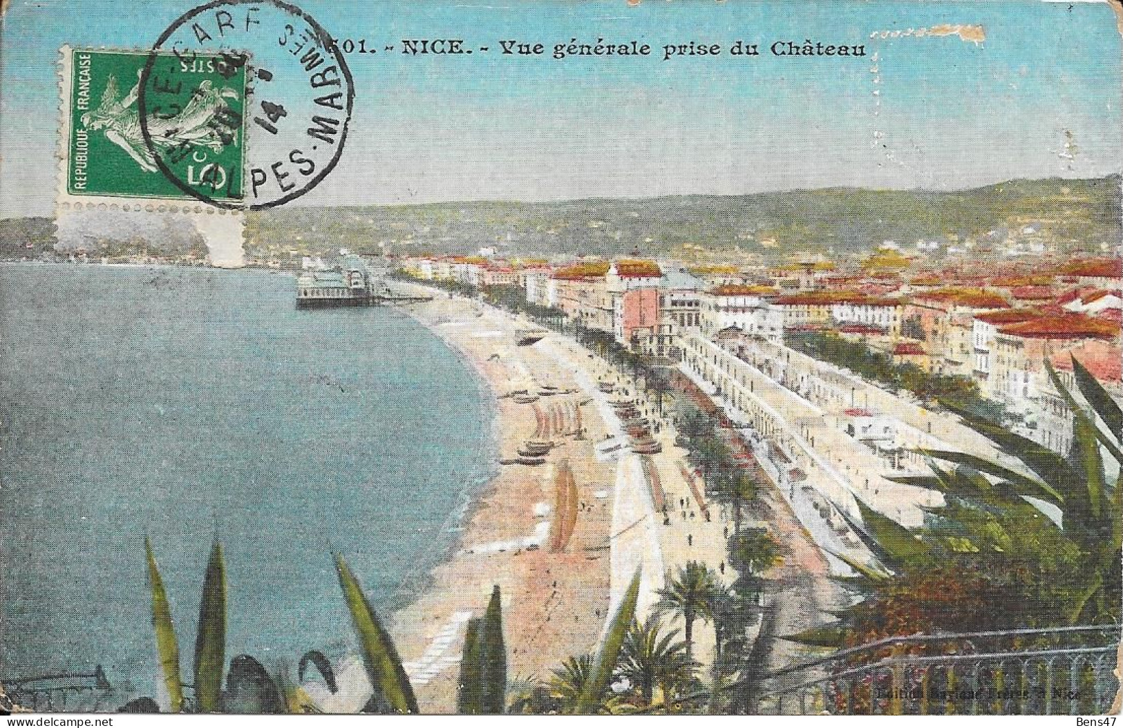 06 Nice Vue Générale Prise Du Château - Transport (sea) - Harbour