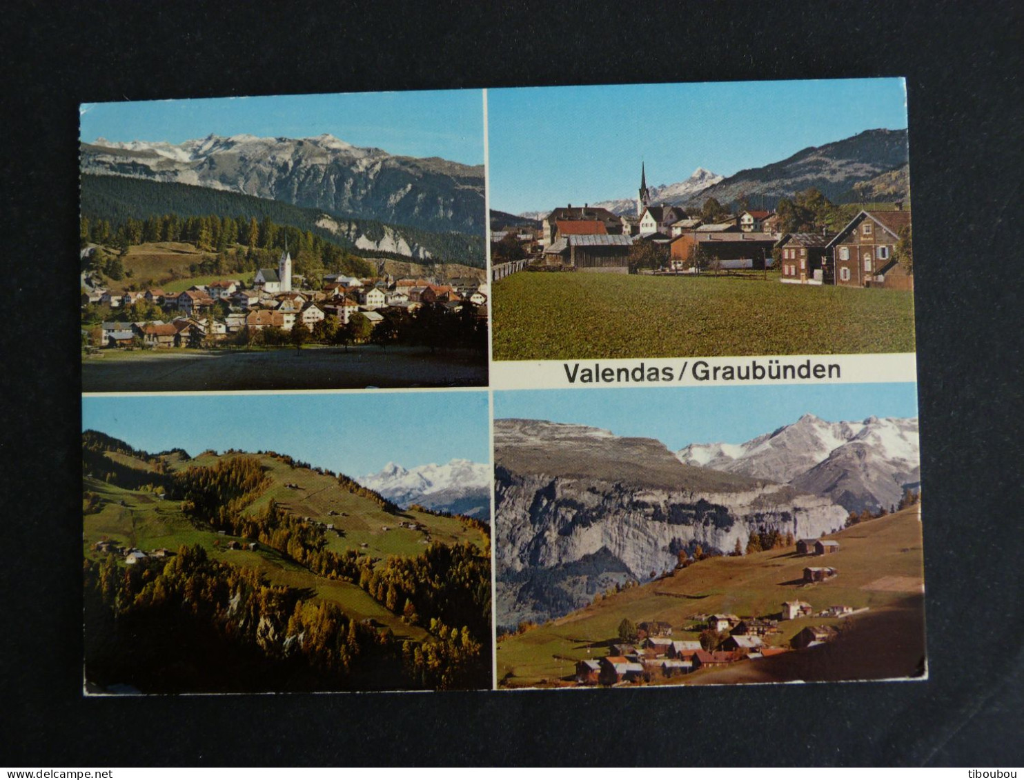 SUISSE SCHWEIZ SWITZERLAND HELVETIA AVEC YT 1007 MURTEN MORAT - VALENDAS GRAUBÜNDEN - Storia Postale