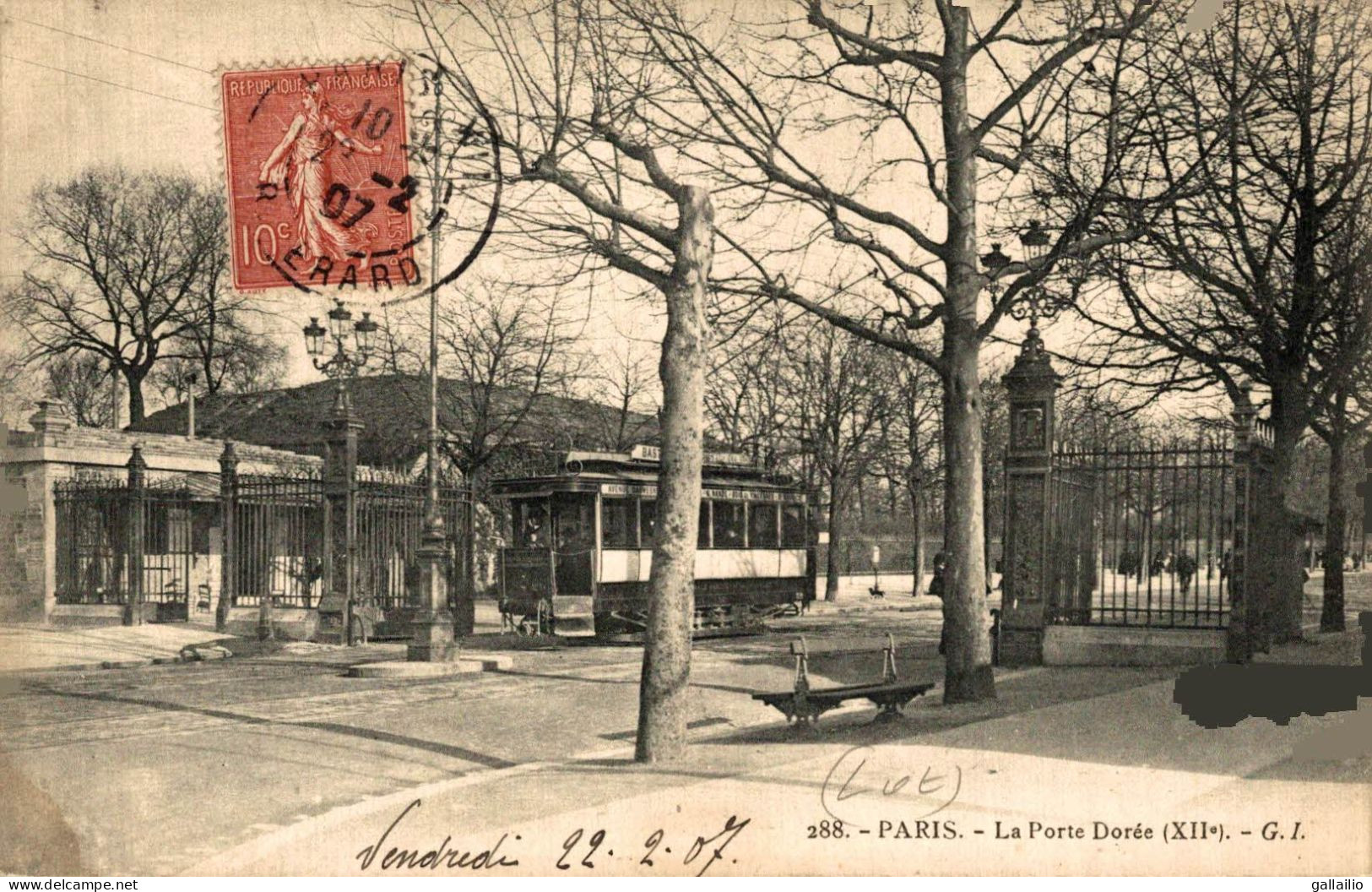 PARIS LA PORTE DOREE - Arrondissement: 12