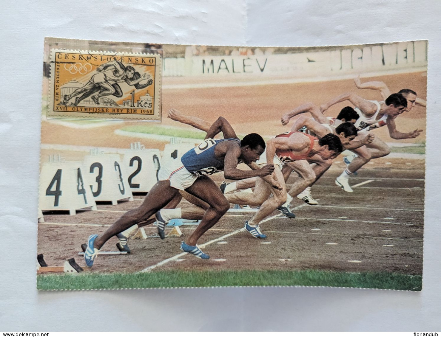 CP Grand Format Et Timbre - Athlétisme édition Imark - Atletismo