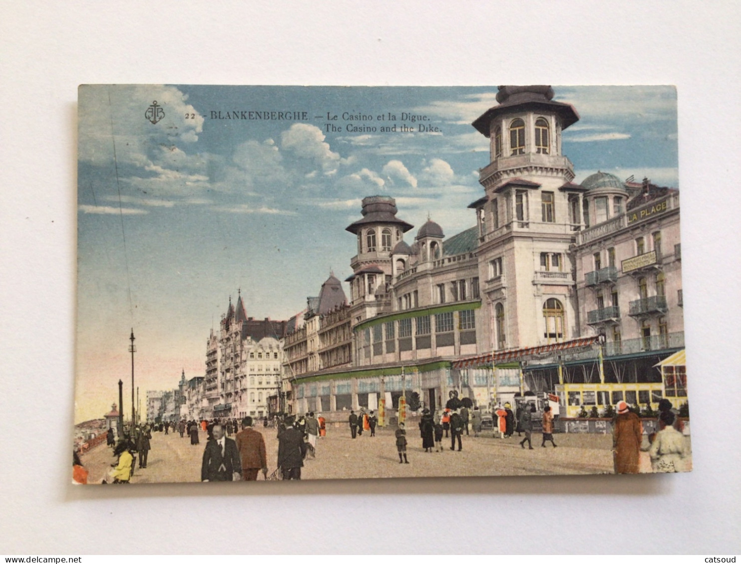 Carte Postale Ancienne (1922) Blankenberghe Le Casino Et La Digue - The Casino And The Dike - Blankenberge