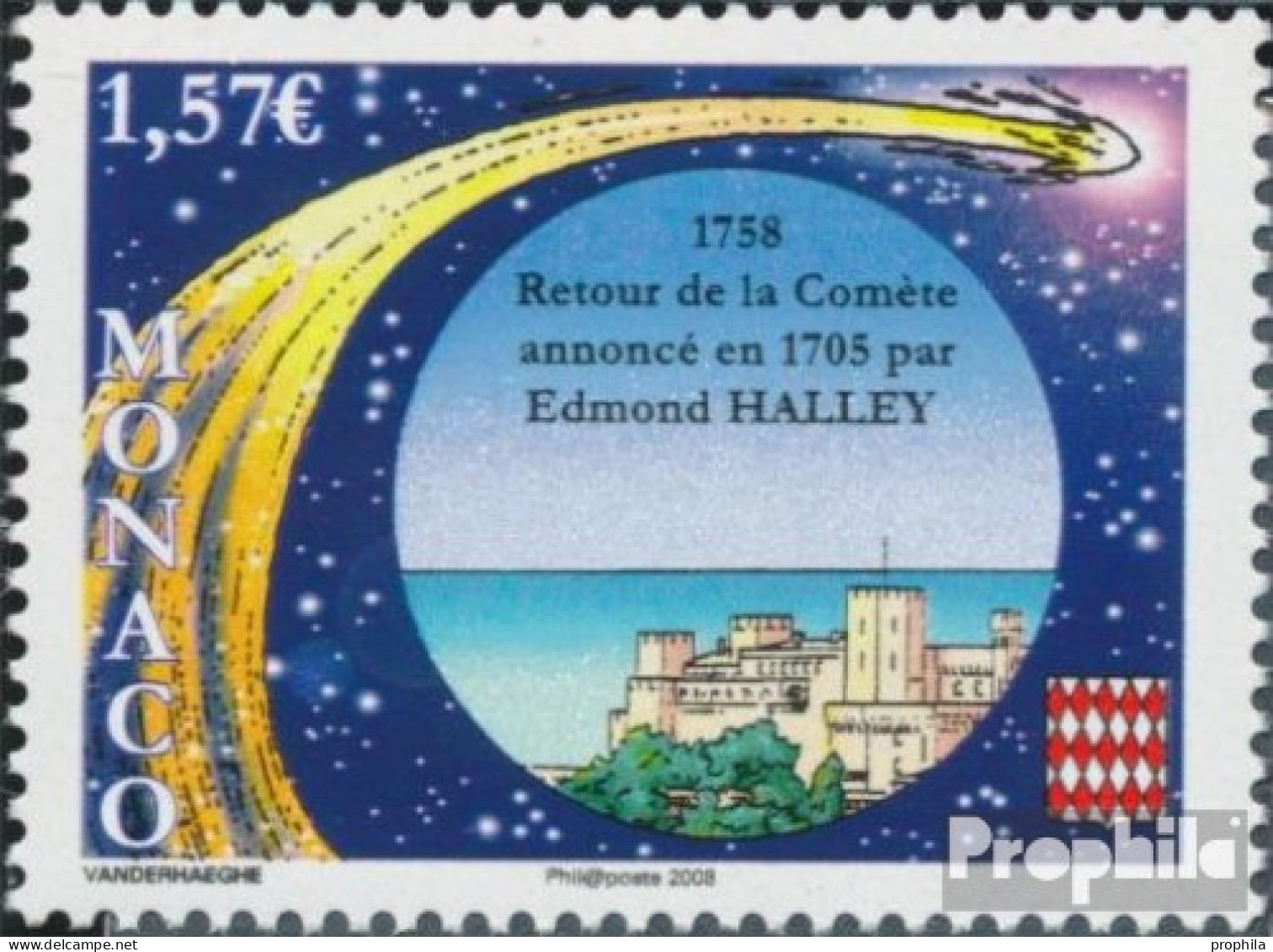 Monaco 2873 (kompl.Ausg.) Postfrisch 2008 Halleyscher Komet - Nuevos