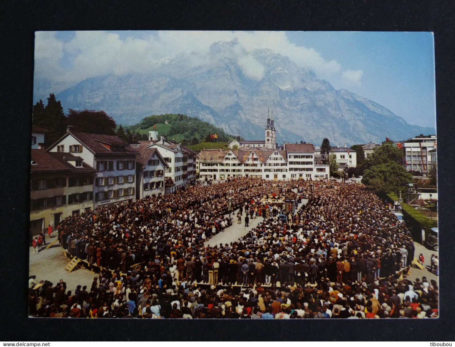 SUISSE SCHWEIZ SWITZERLAND HELVETIA AVEC YT 938 LAVAUX VAUD - GLARUS LANSGEMEINDE - Storia Postale